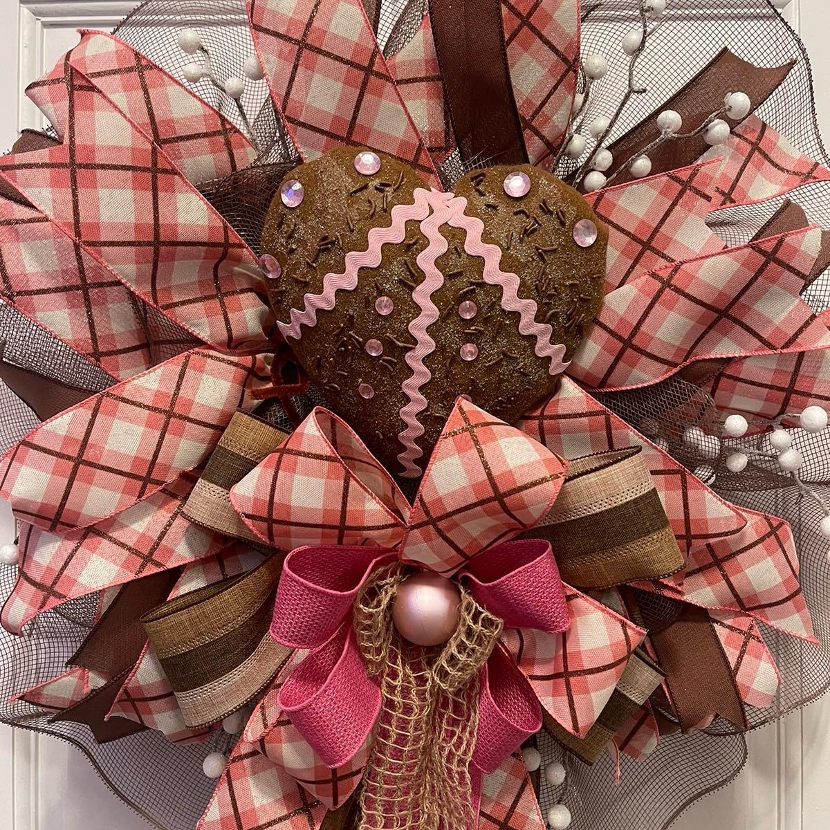 Chocolate Heart Valentine Wreath