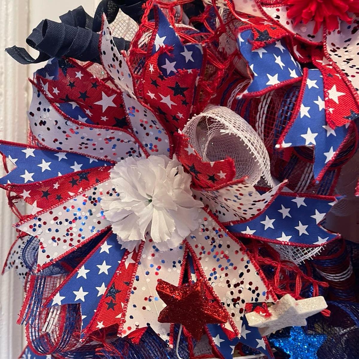 Independence Day Wreath, Patriotic Wreath, 4th of July Wreath