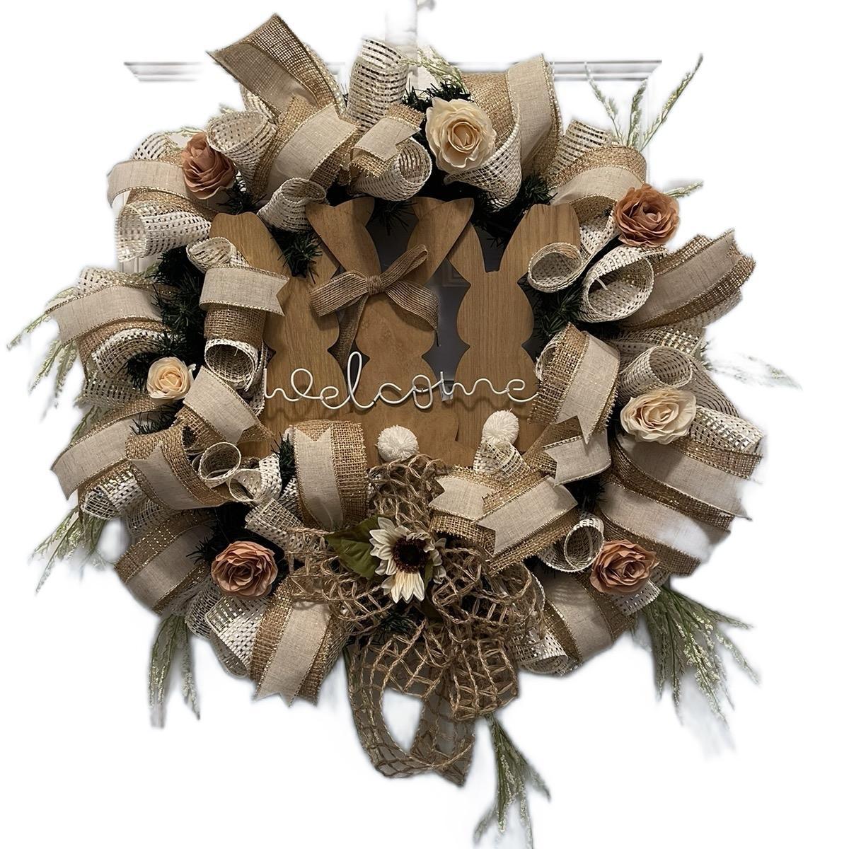 Welcome Easter Wreath