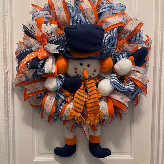 Plush Snowman Wreath