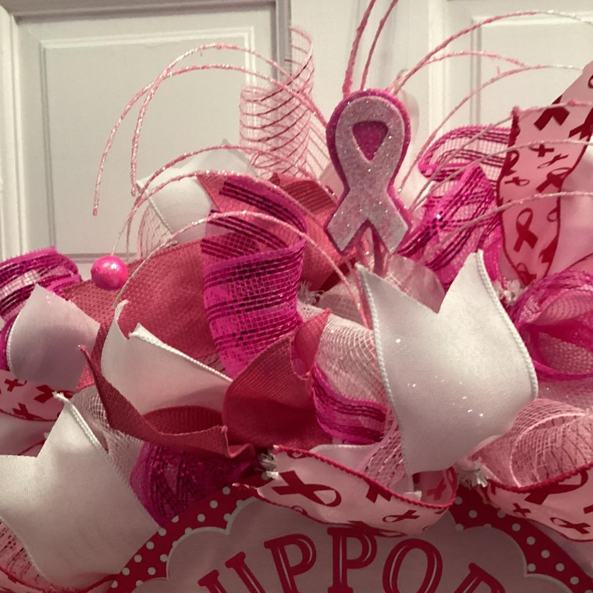 Breast Cancer Awareness Wreath