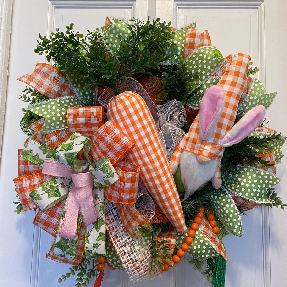 Gnome and Carrot Wreath