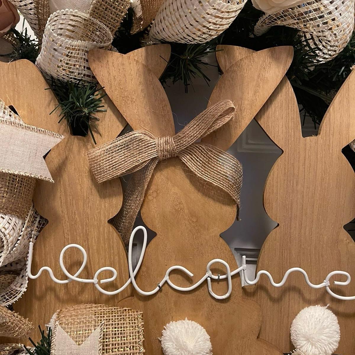 Welcome Easter Wreath