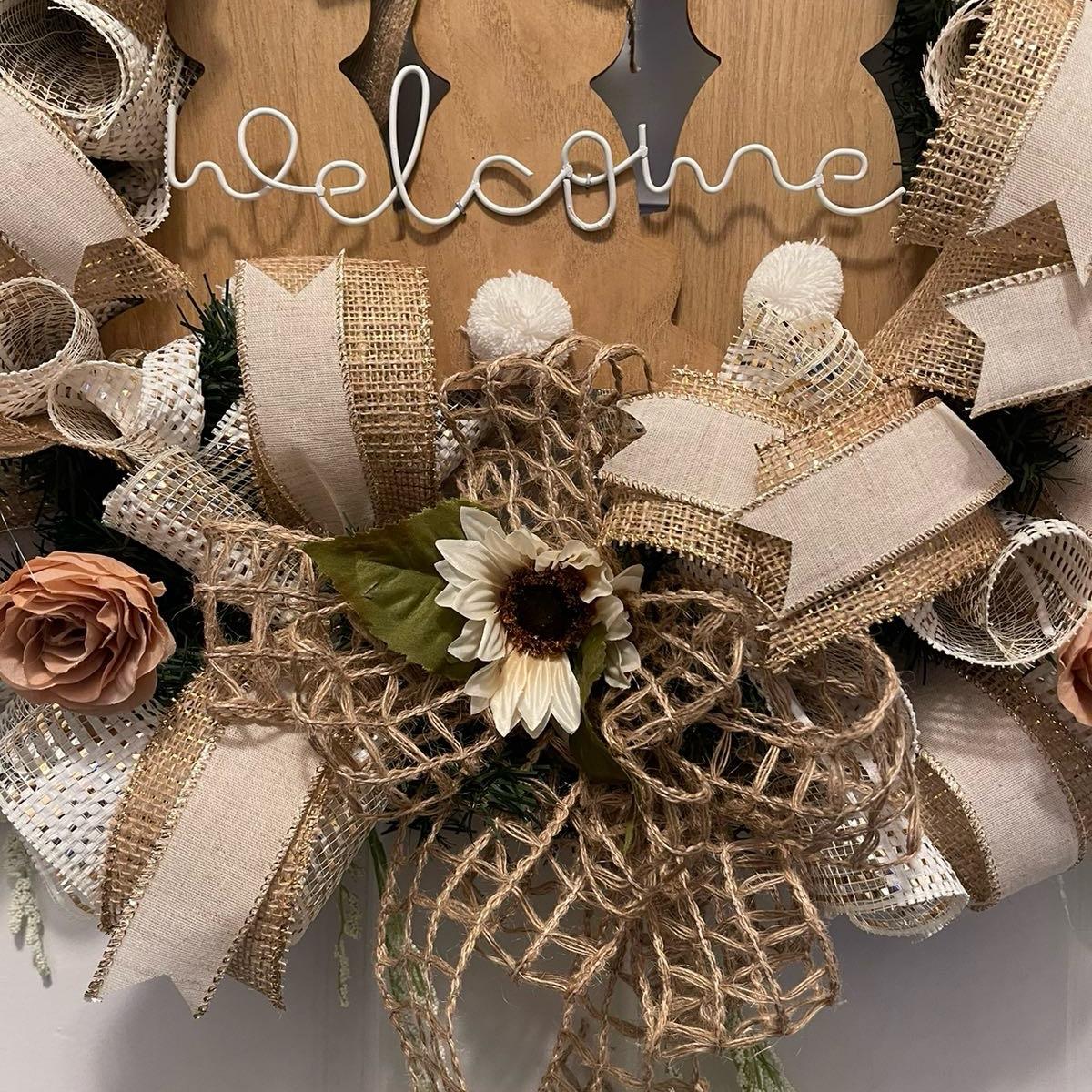 Welcome Easter Wreath