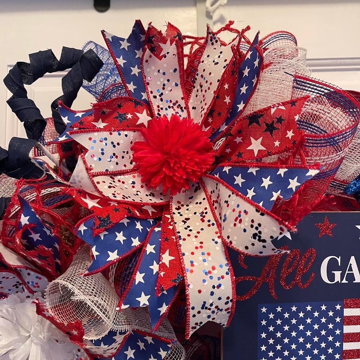 Independence Day Wreath, Patriotic Wreath, 4th of July Wreath