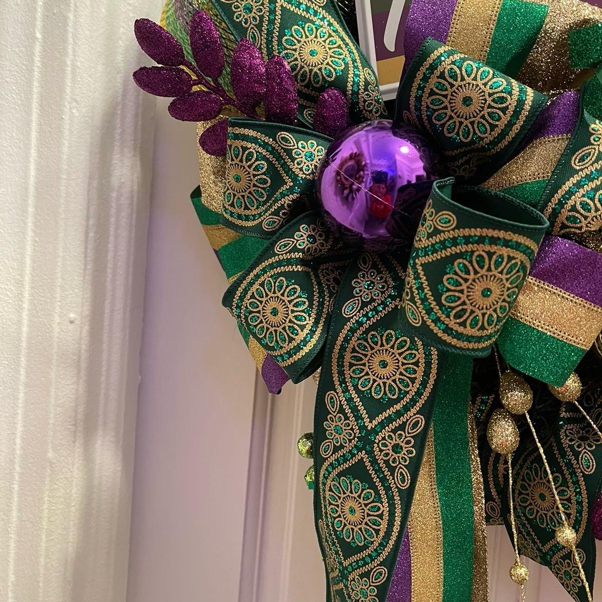 Mardi Gras Wreath