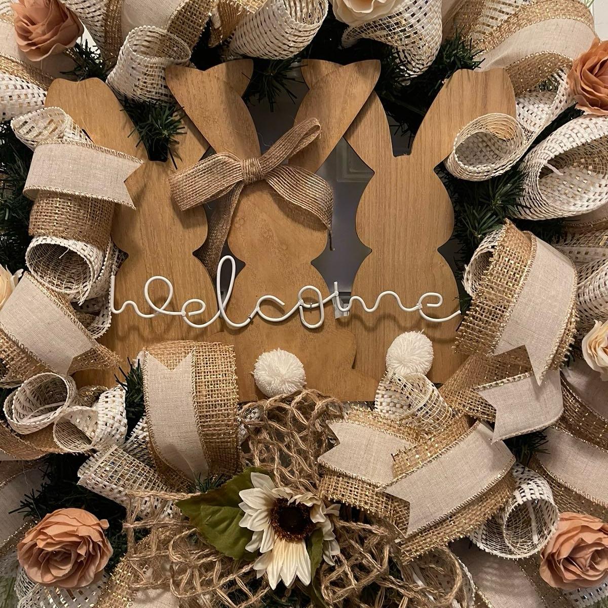 Welcome Easter Wreath