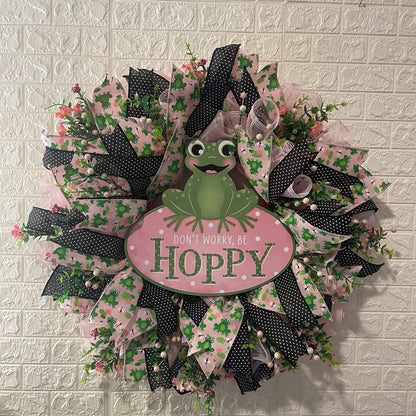 Frog Wreath for front Door