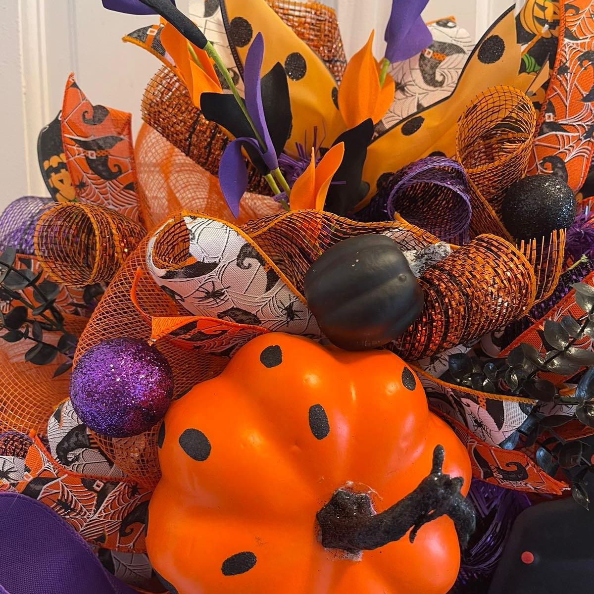 Witch Hat Halloween Wreath