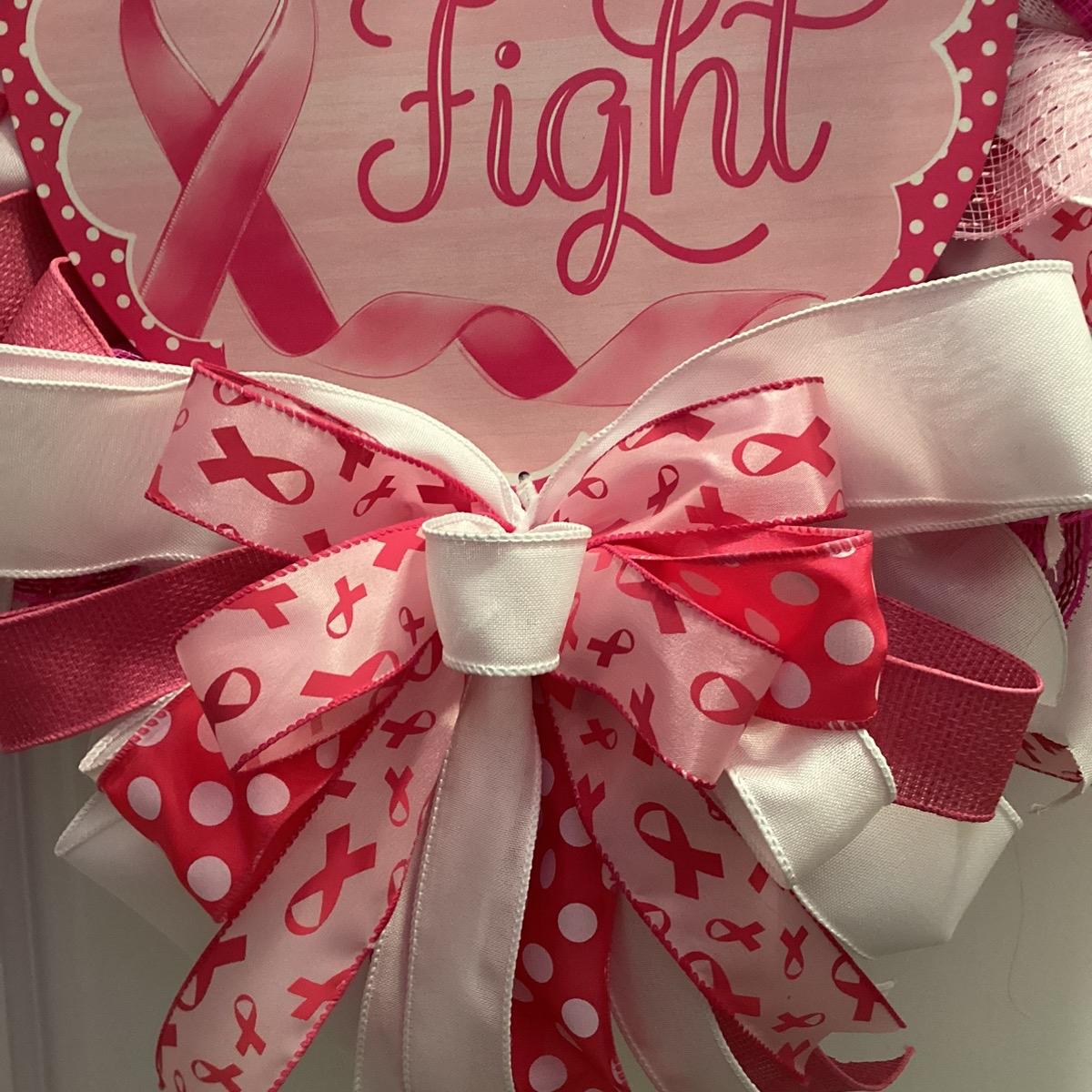 Breast Cancer Awareness Wreath