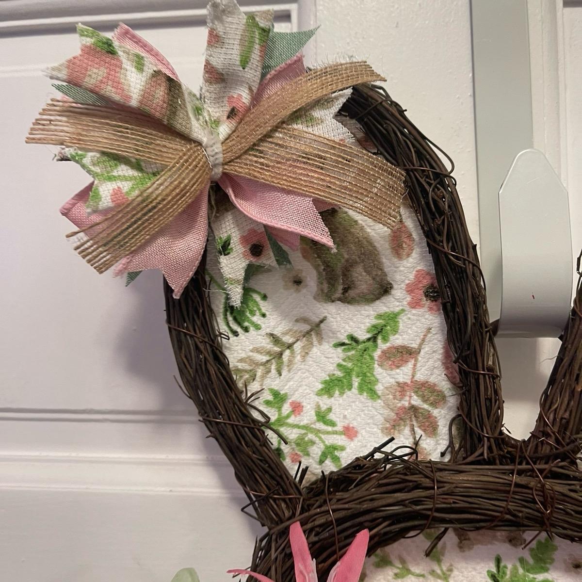 Easter Rustic Bunny Wreath