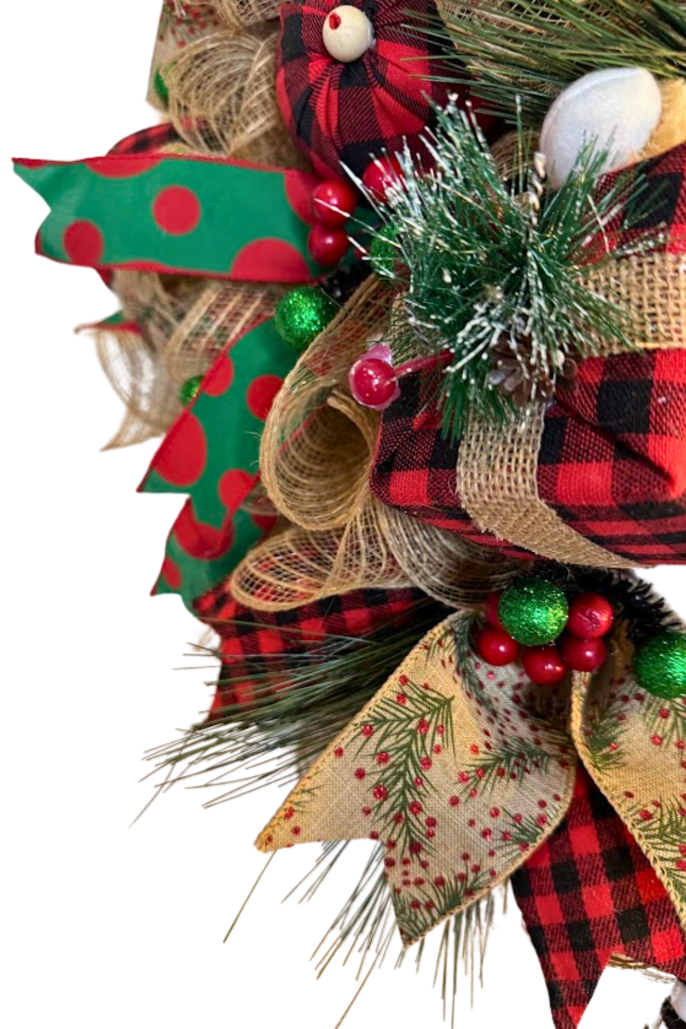 Gingerbread Frosty Candyland Wreath