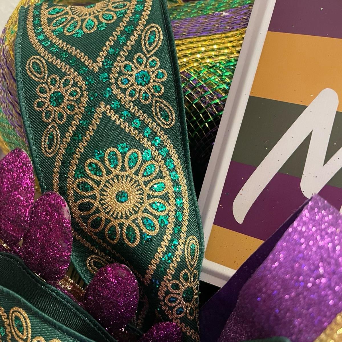 Mardi Gras Wreath
