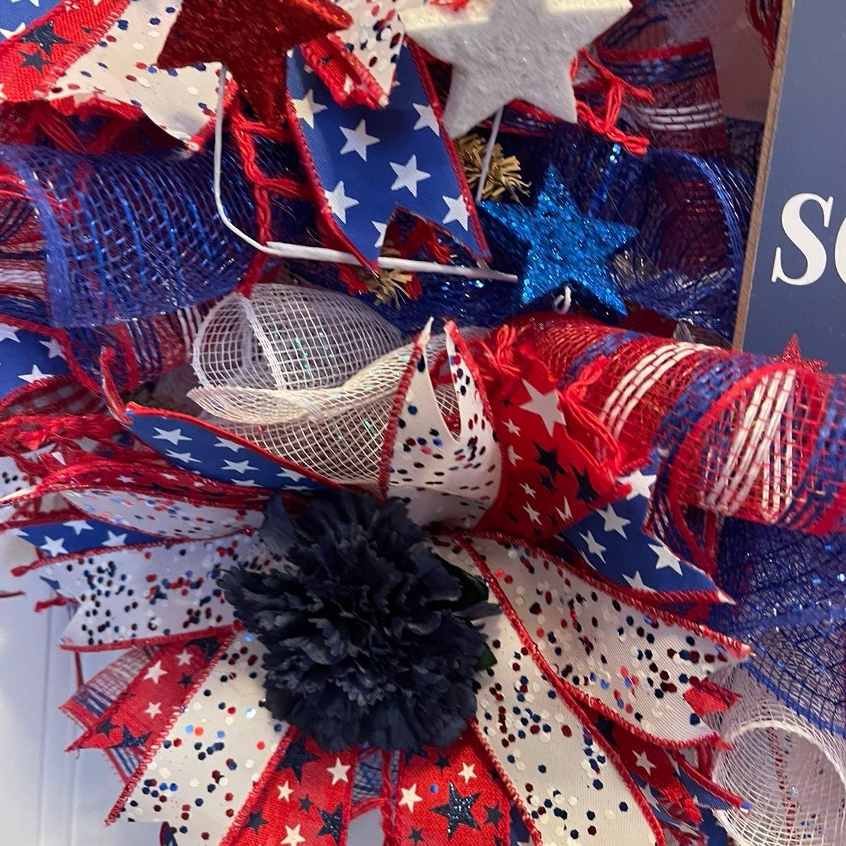Independence Day Wreath, Patriotic Wreath, 4th of July Wreath