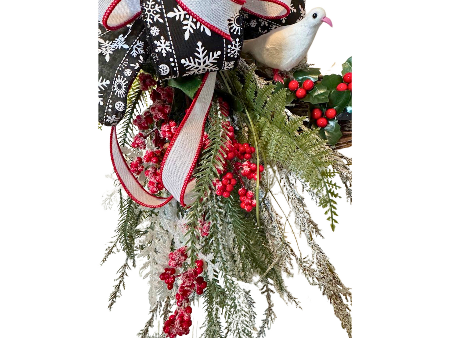 Snowman Winter Grapevine Wreath