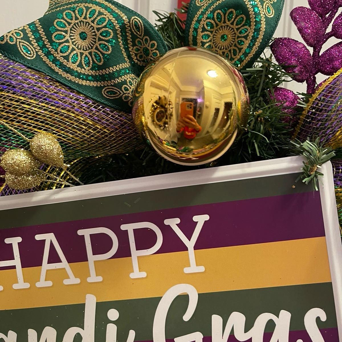 Mardi Gras Wreath