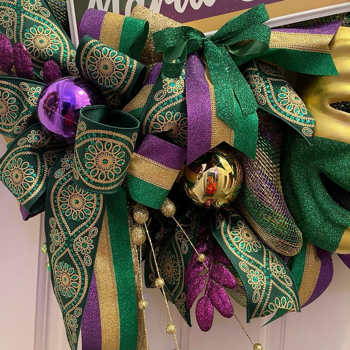 Mardi Gras Wreath