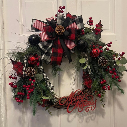 Merry Christmas Grapevine Wreath