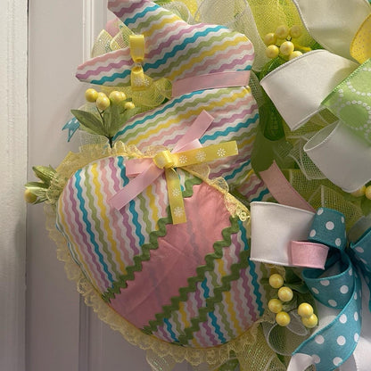 Easter Bunny and Egg Wreath