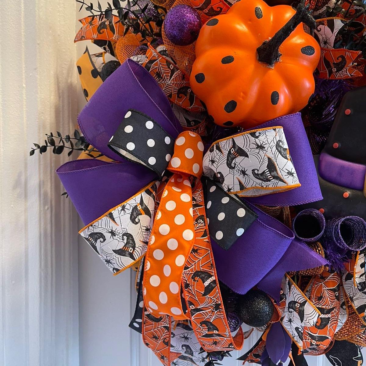 Witch Hat Halloween Wreath