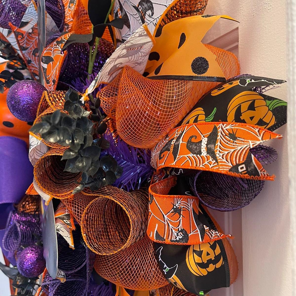 Witch Hat Halloween Wreath