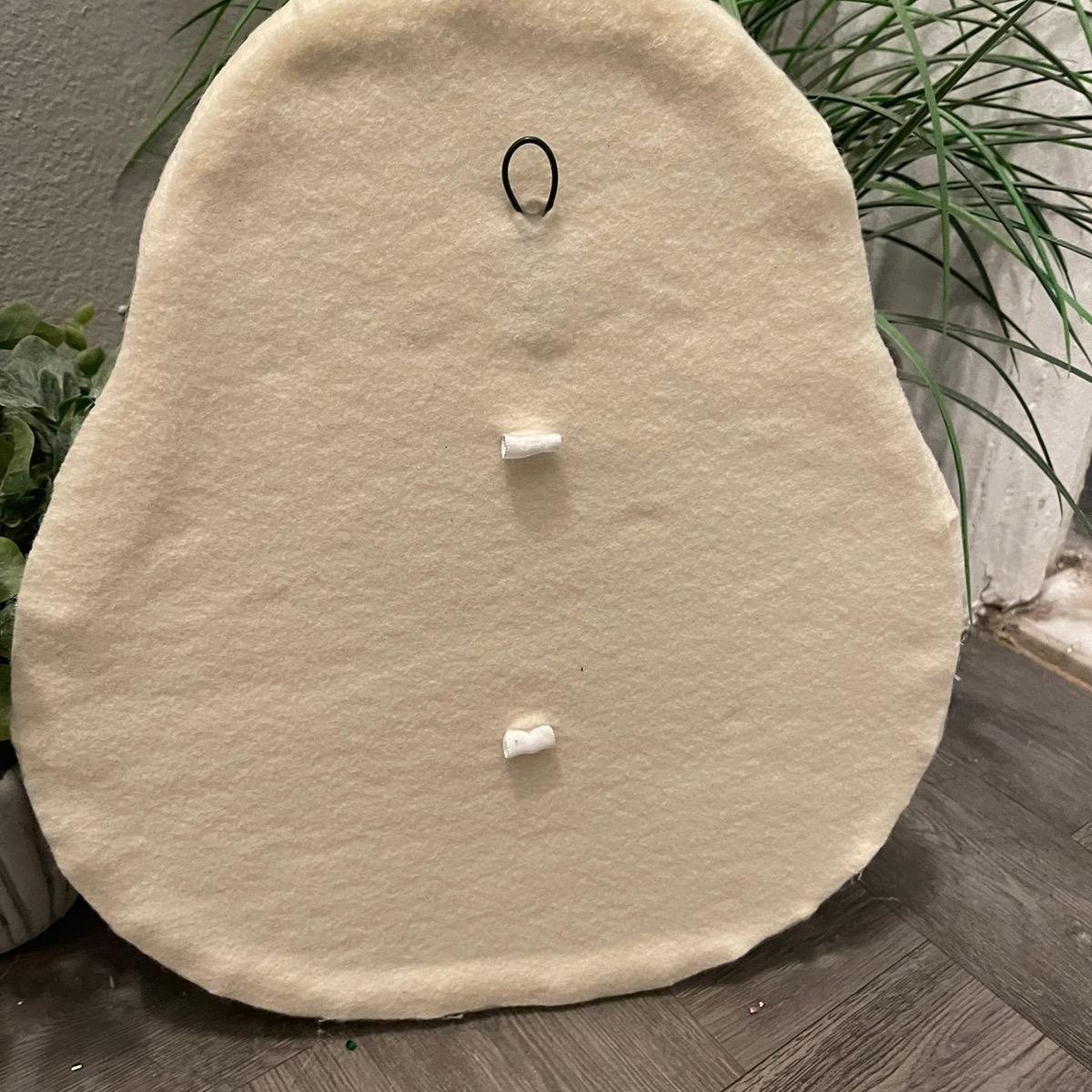 Blue Halloween Pumpkin Sugar Cookie Wreath Attachment