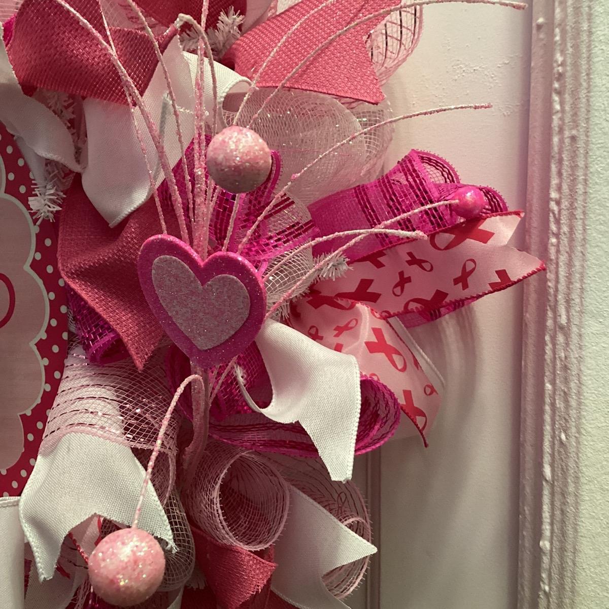 Breast Cancer Awareness Wreath