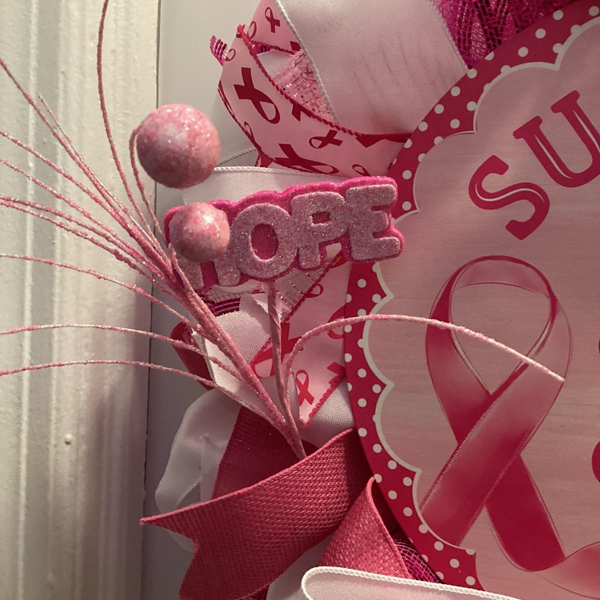 Breast Cancer Awareness Wreath