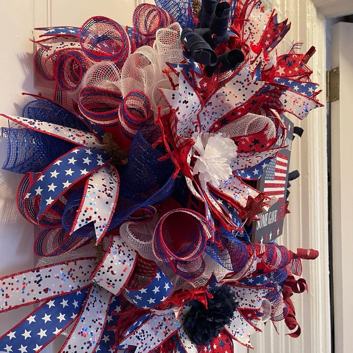 Independence Day Wreath, Patriotic Wreath, 4th of July Wreath