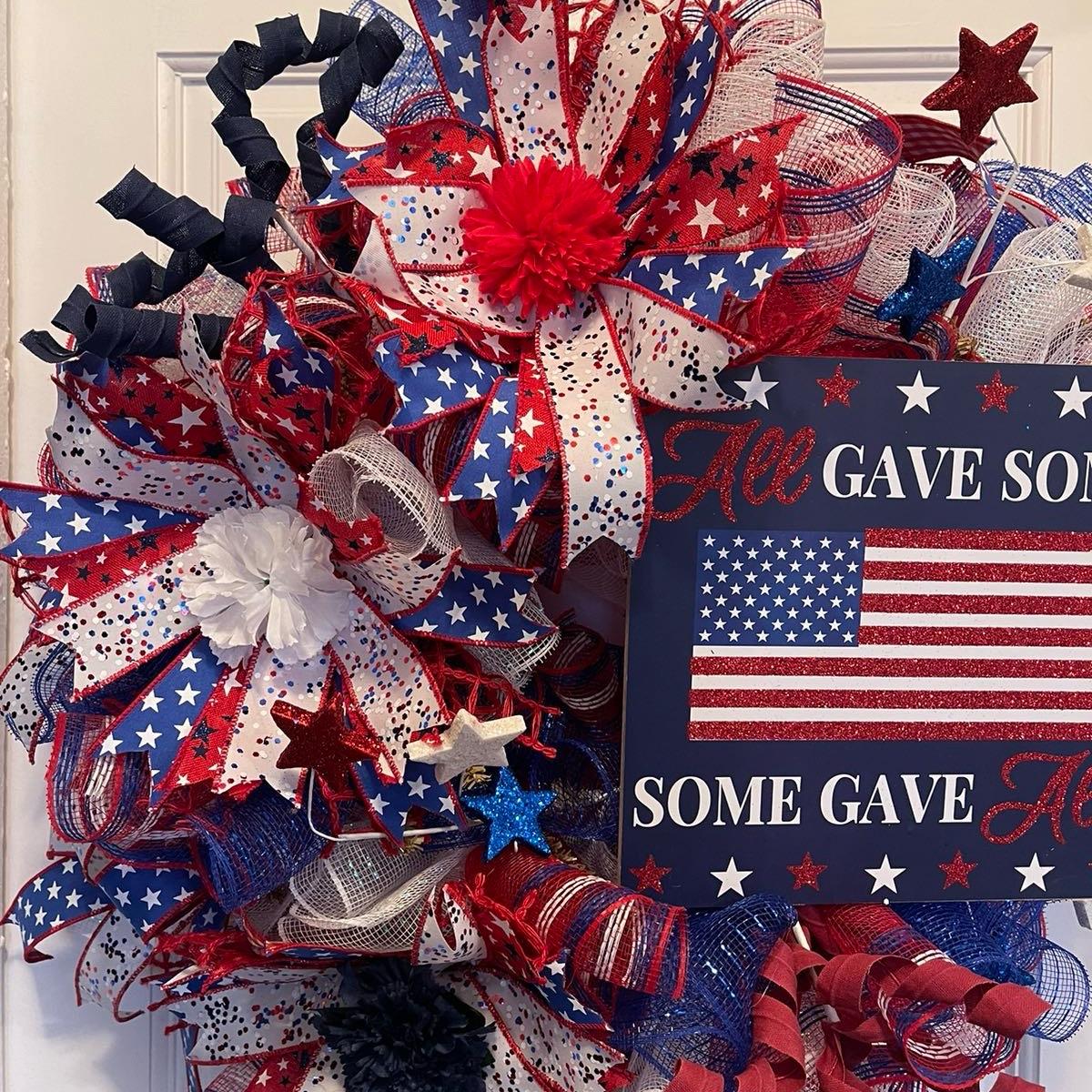 Independence Day Wreath, Patriotic Wreath, 4th of July Wreath