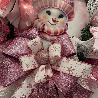 Snowgirl Winter Wreath