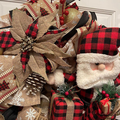 Traditional Christmas Santa Wreath