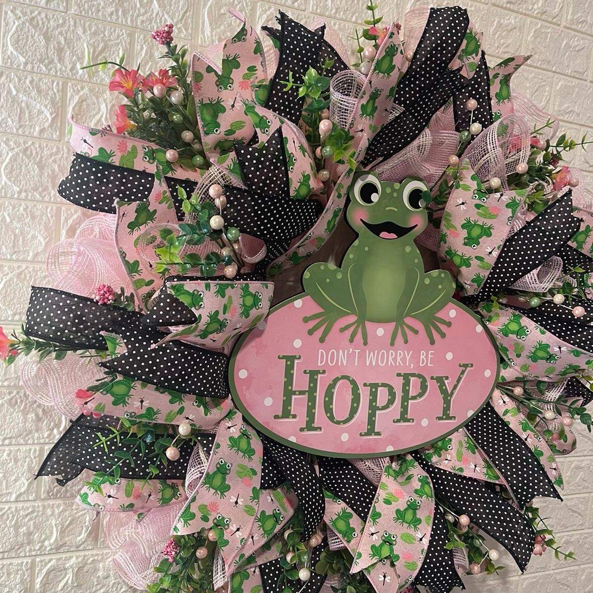 Frog Wreath for front Door