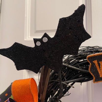 Halloween Witch Hat Grapevine Wreath