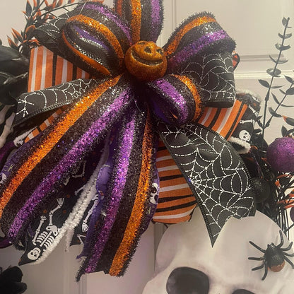 Skeleton Halloween Wreath