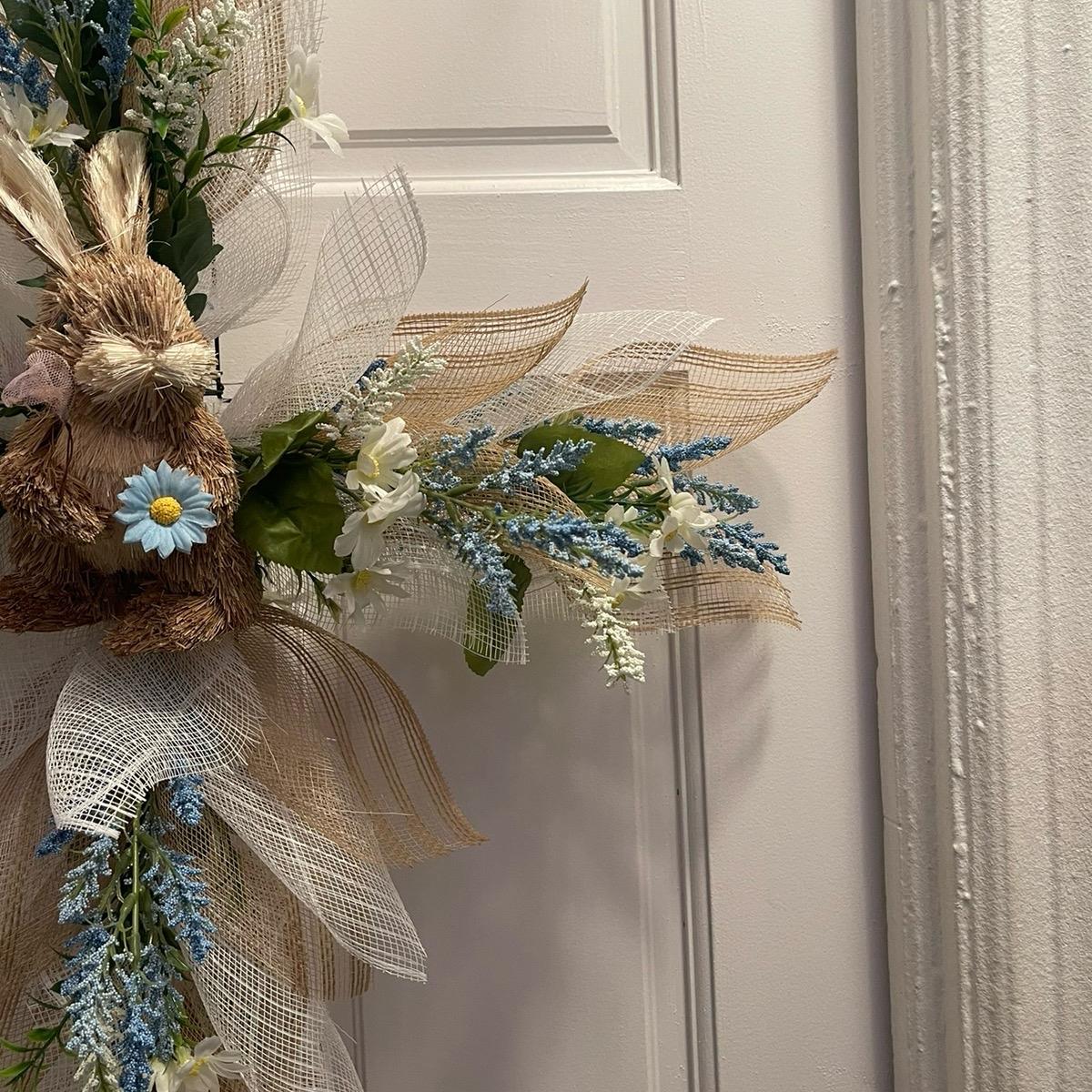 Spring/Summer Bunny Cross Wreath