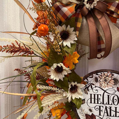 Hello Fall Grapevine Wreath