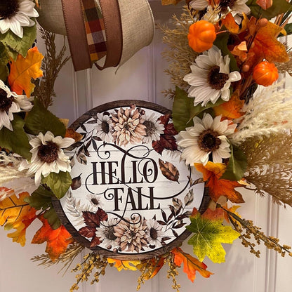 Hello Fall Grapevine Wreath