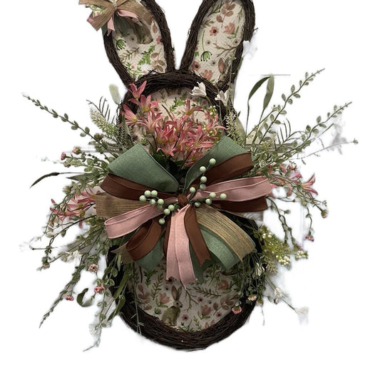 Easter Rustic Bunny Wreath