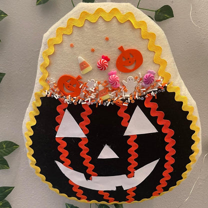 Pumpkin Candy Bucket Wreath Attachment