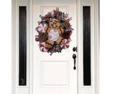 Gingerbread Girl Christmas Wreath