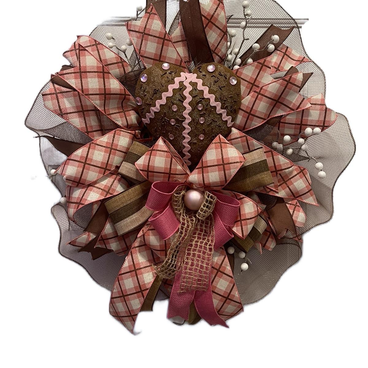 Chocolate Heart Valentine Wreath