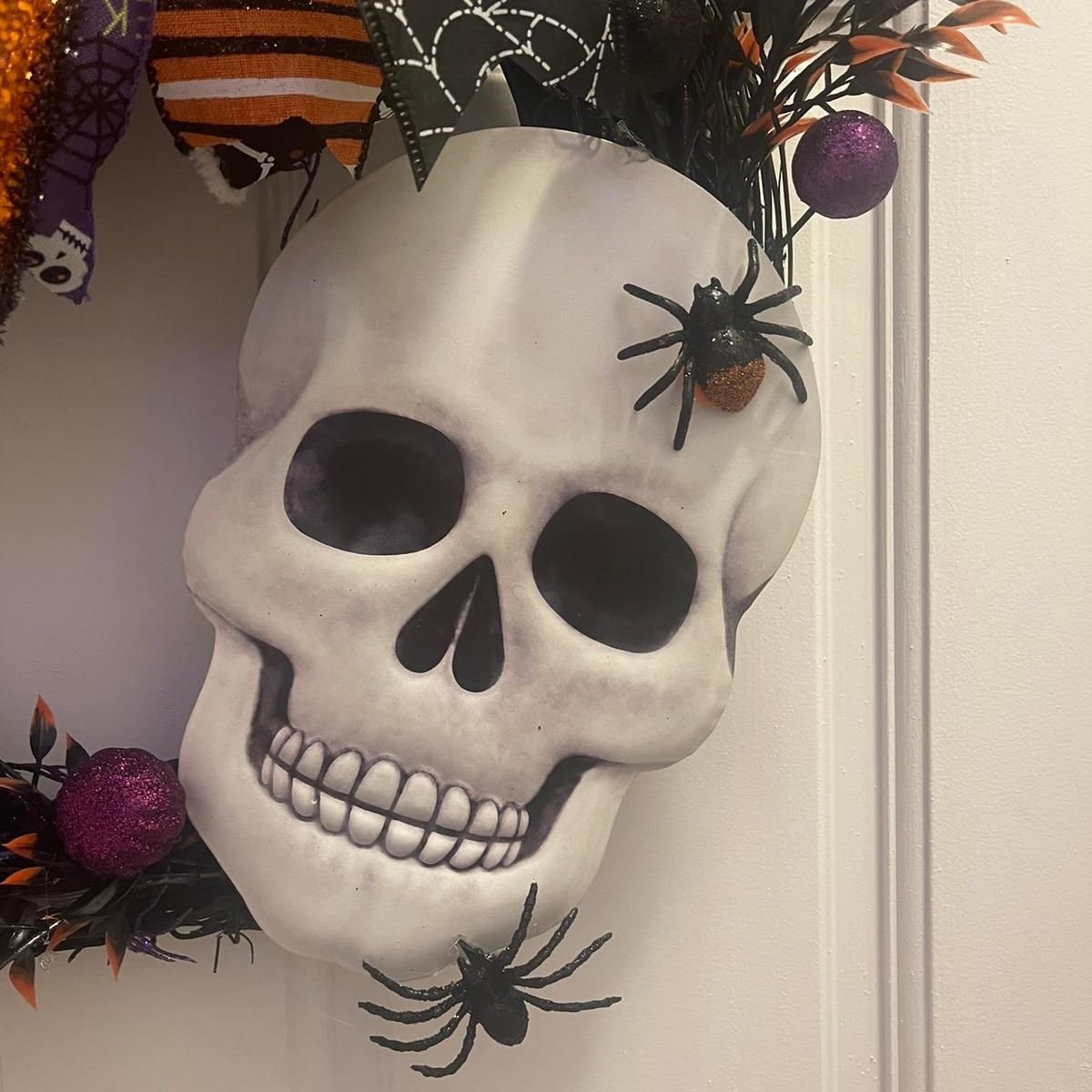 Skeleton Halloween Wreath