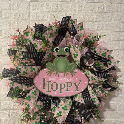 Frog Wreath for front Door